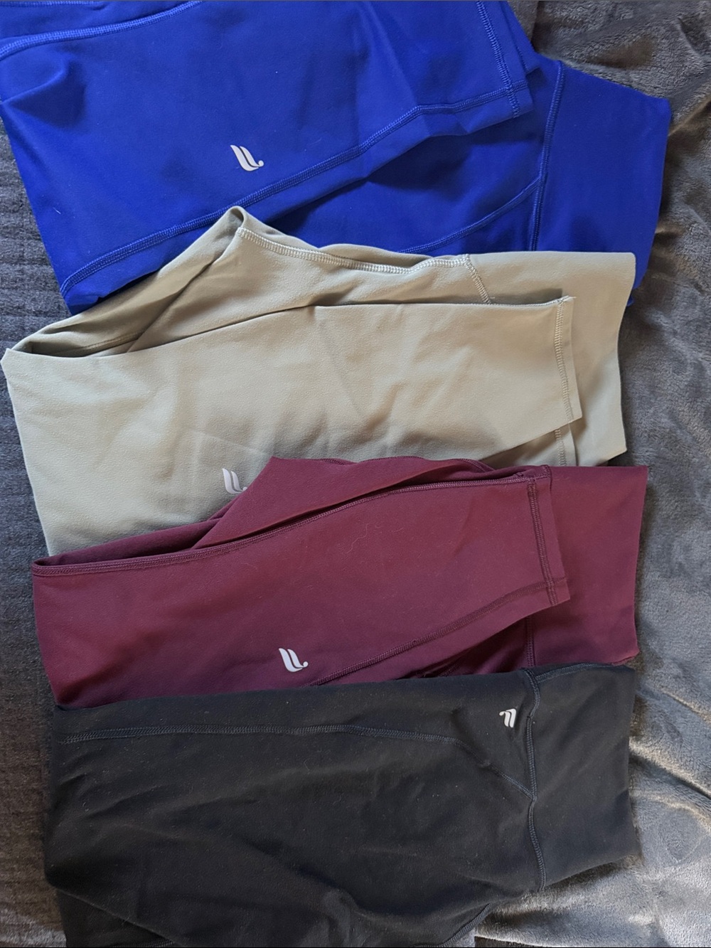 Fabletics High-Rise Active Leggings all size medium - Blue, Tan, Burgundy, Black